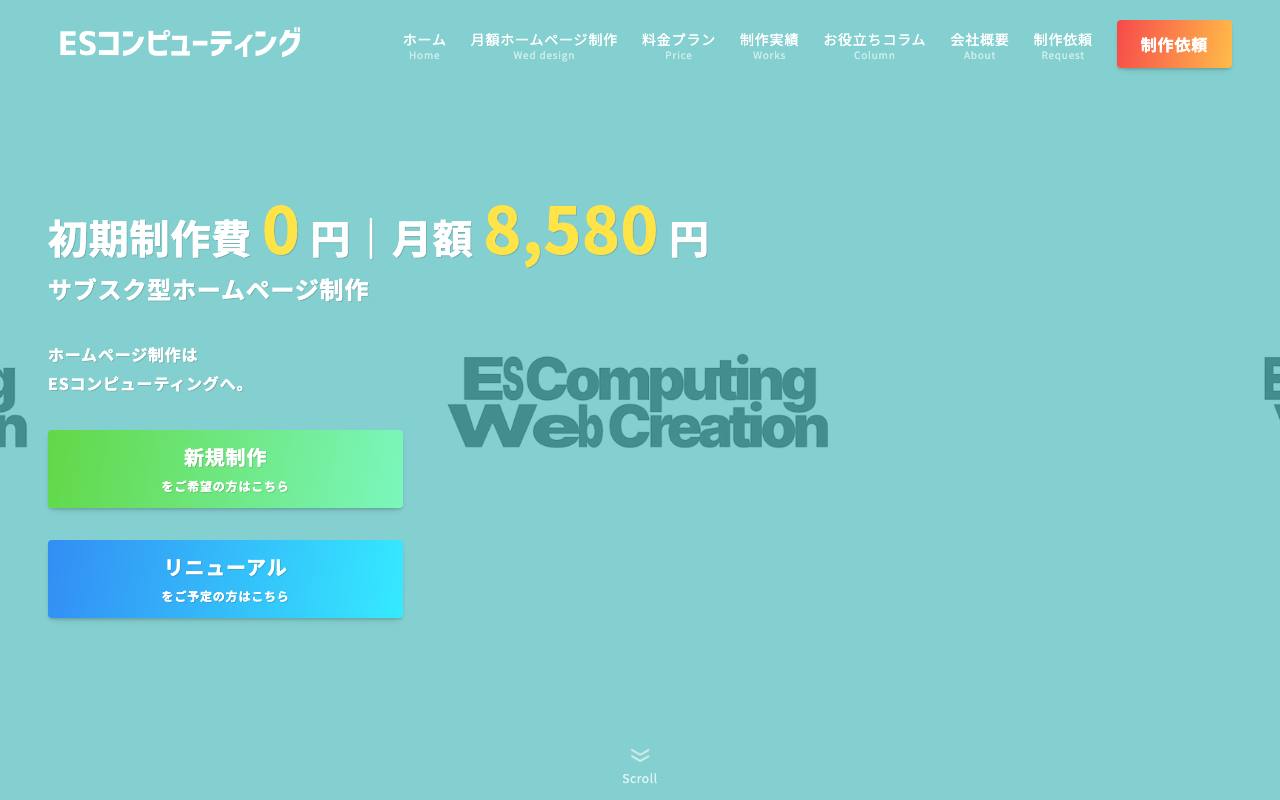 ESコンピューティングの公式サイト