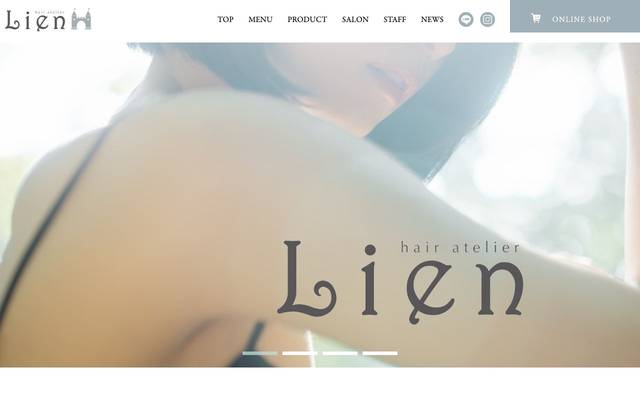 hair atelier Lien様のサイト